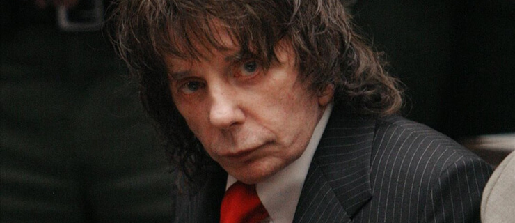 Music producer Phil Spector sits in a courtroom for his sentencing in Los Angeles Friday May 29 2009 Spector has been sentenced to 19 years to life in prison for the murder of actress Lana Clarkson AP Photo Al Seib Pool